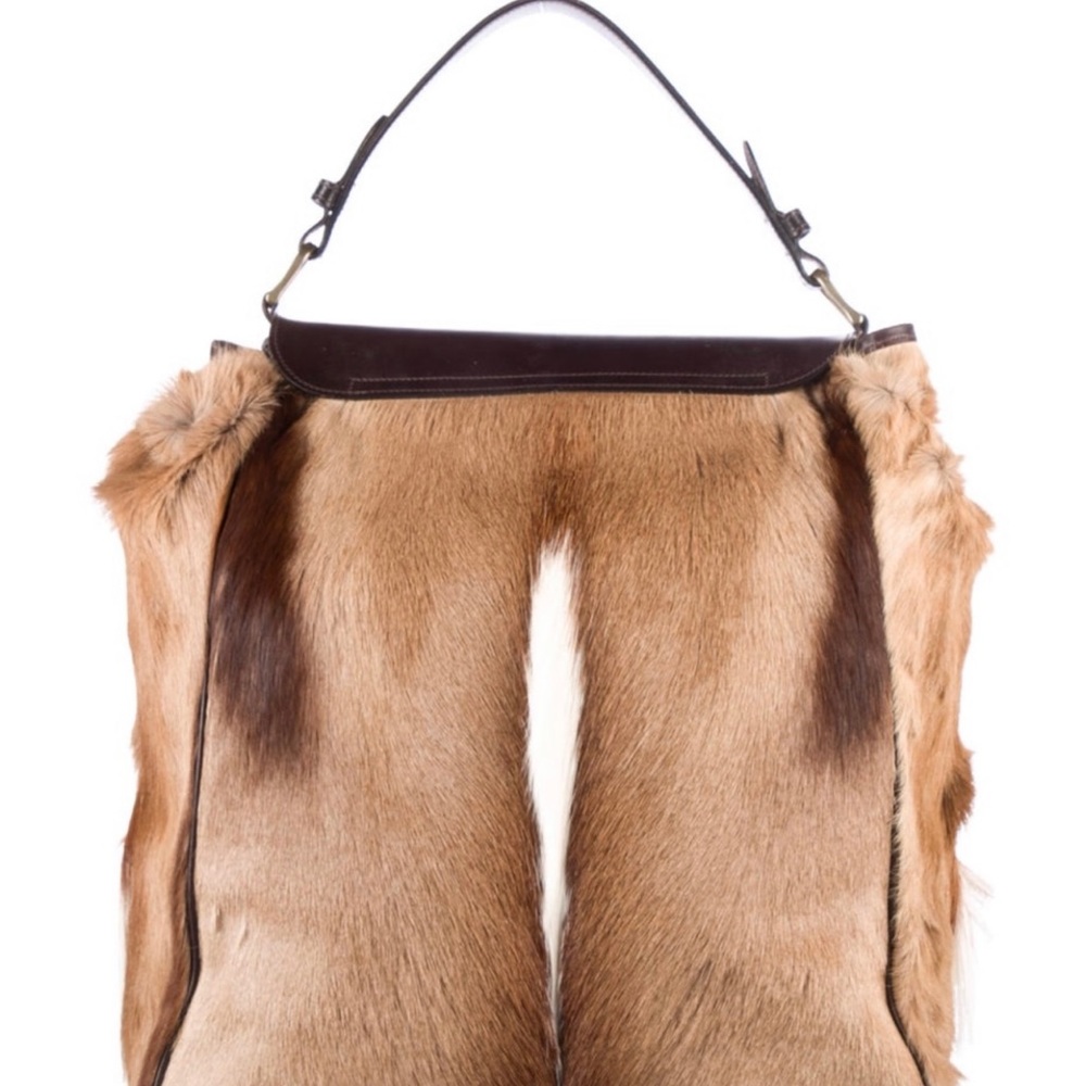 Ralph Lauren Collection Fall 2001 Springbok Hair Shoulder Bag - Picture 5 of 6